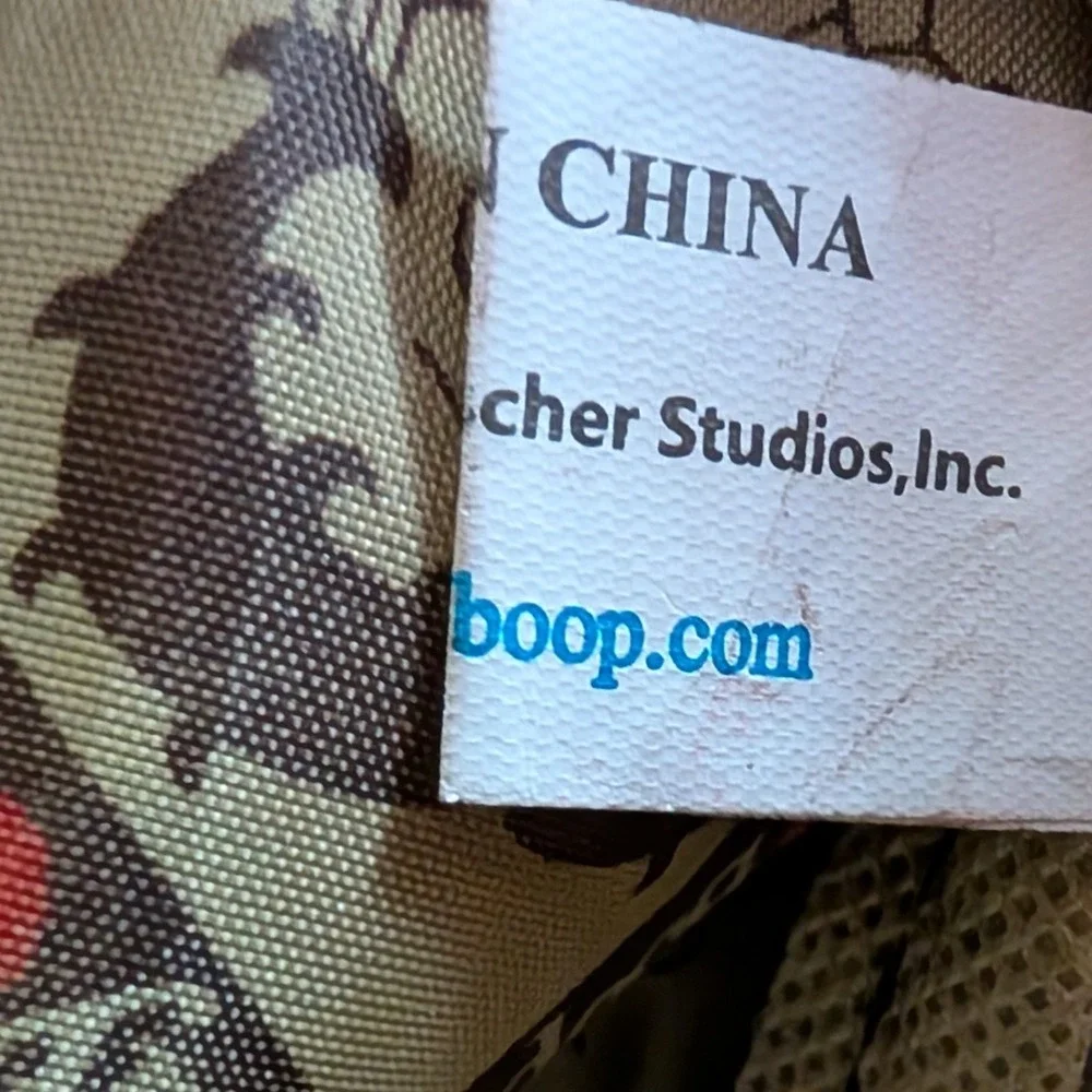 Betty Boop Black Backpack Purse Cartoon Character Kiss Print Boop Oop A Doop Bag